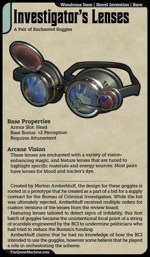 Investigator's Lenses